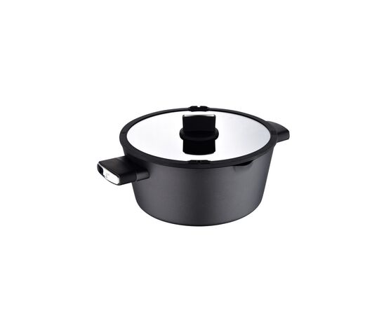 Кастрюля Bergner Ion, з кришкою 6 л (BG-35802-BK)