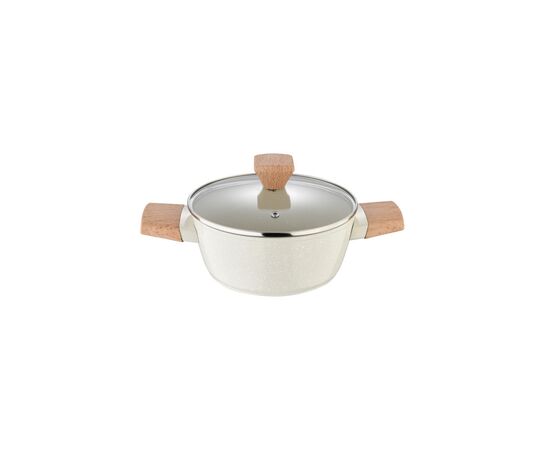 Кастрюля Bergner Naturally, з кришкою 20 см, 2.4 л (BG-34745-CR), изображение 2 Кастрюля Bergner Naturally, з кришкою 20 см, 2.4 л (BG-34745-CR), изображение 2