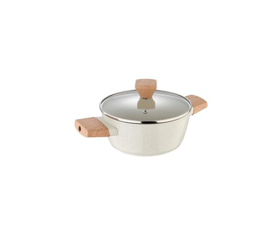 Кастрюля Bergner Naturally, з кришкою 20 см, 2.4 л (BG-34745-CR)