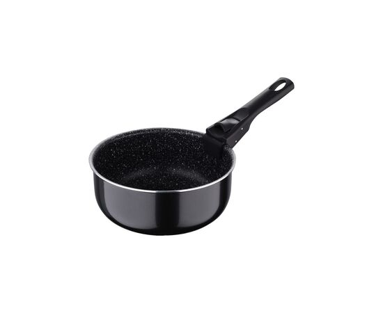 Ковш Bergner Click & cook black, набір зі знімною ручкою 16/18/20 см, 4 предмети (BG-31602-BK), изображение 2 Ковш Bergner Click & cook black, набір зі знімною ручкою 16/18/20 см, 4 предмети (BG-31602-BK), изображение 2
