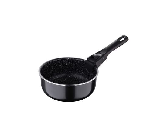 Ковш Bergner Click & cook black, набір зі знімною ручкою 16/18/20 см, 4 предмети (BG-31602-BK), изображение 3 Ковш Bergner Click & cook black, набір зі знімною ручкою 16/18/20 см, 4 предмети (BG-31602-BK), изображение 3