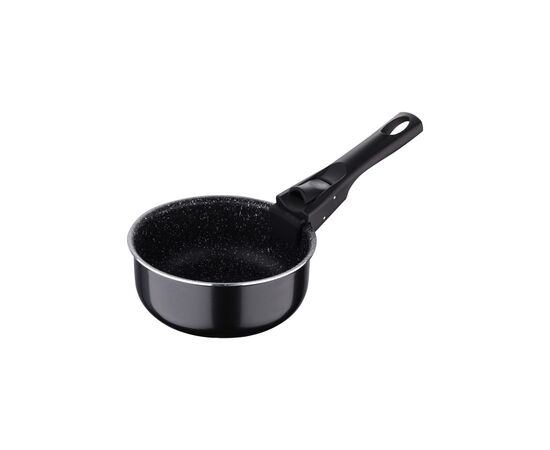 Ковш Bergner Click & cook black, набір зі знімною ручкою 16/18/20 см, 4 предмети (BG-31602-BK), изображение 4 Ковш Bergner Click & cook black, набір зі знімною ручкою 16/18/20 см, 4 предмети (BG-31602-BK), изображение 4