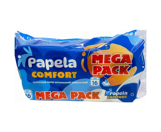 Туалетная бумага Papela Comfort 3 слоя 16 рулонов (4820270940136)