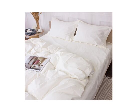 Постельное белье MirSon Poplin Line 002 Milky White 110x140 (2200006277323), изображение 2 Постельное белье MirSon Poplin Line 002 Milky White 110x140 (2200006277323), изображение 2