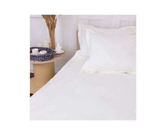Постельное белье MirSon Poplin Line 002 Milky White 110x140 (2200006277323), изображение 4 Постельное белье MirSon Poplin Line 002 Milky White 110x140 (2200006277323), изображение 4