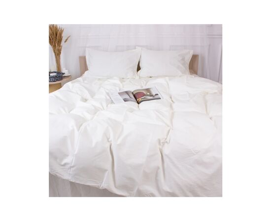 Постельное белье MirSon Poplin Line 002 Milky White 110x140 (2200006277323), изображение 5 Постельное белье MirSon Poplin Line 002 Milky White 110x140 (2200006277323), изображение 5