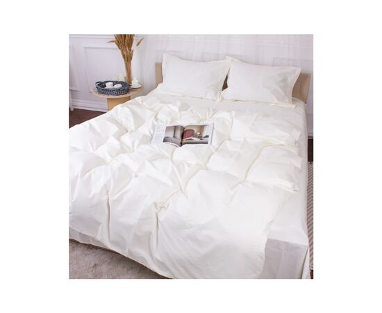 Постільна білизна MirSon Poplin Line 002 Milky White 110x140 (2200006277323)