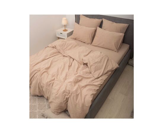 Постельное белье MirSon Cream beige Вареный хлопок 200х220 (2200007885329), изображение 3