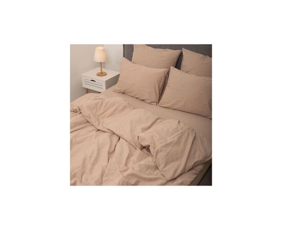 Постельное белье MirSon Cream beige Вареный хлопок 200х220 (2200007885329), изображение 4