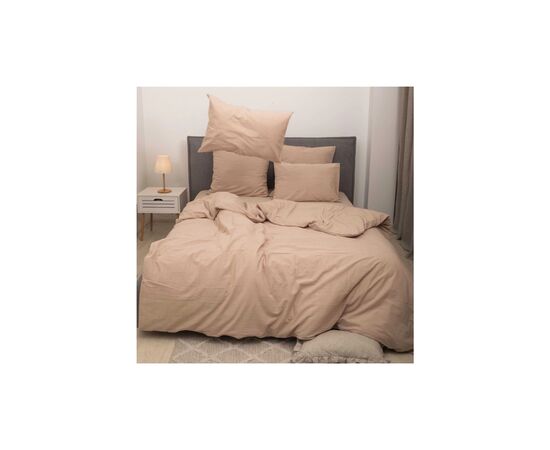 Постельное белье MirSon Cream beige Вареный хлопок 200х220 (2200007885329), изображение 8