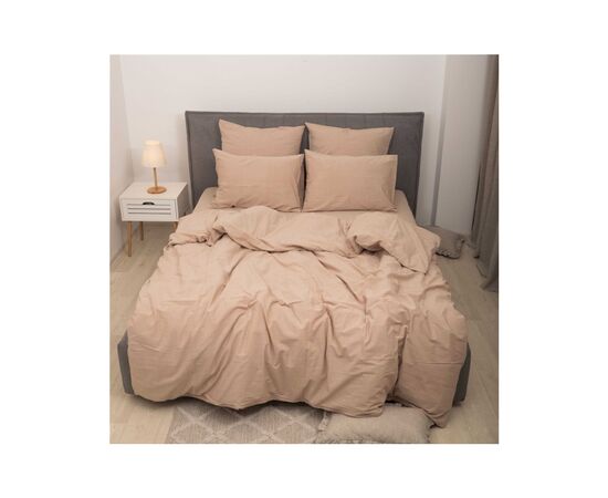 Постельное белье MirSon Cream beige Вареный хлопок 200х220 (2200007885329)