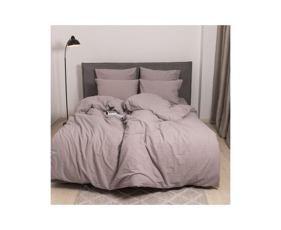 Постільна білизна MirSon Gray beige Варена бавовна 200х220 (2200007885275), зображення 2