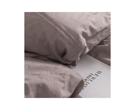 Постільна білизна MirSon Gray beige Варена бавовна 200х220 (2200007885275), зображення 3