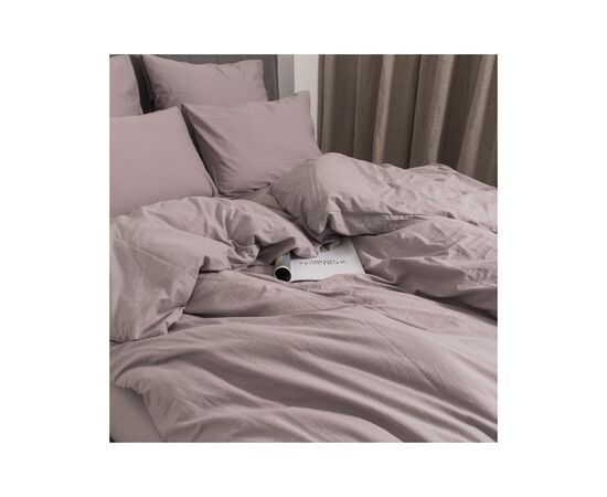 Постільна білизна MirSon Gray beige Варена бавовна 200х220 (2200007885275), зображення 4