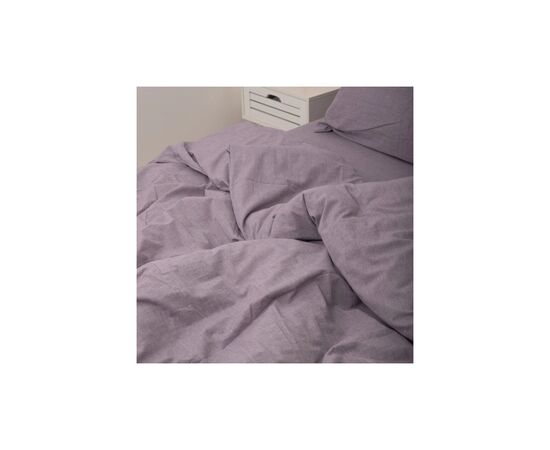 Постільна білизна MirSon Gray Варена бавовна 200х220 (2200007885299), зображення 4