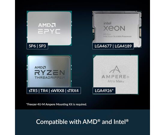 Кулер для процессора Arctic 4U-M Ampere (ACFRE00171A), изображение 6 Кулер для процессора Arctic 4U-M Ampere (ACFRE00171A), изображение 6