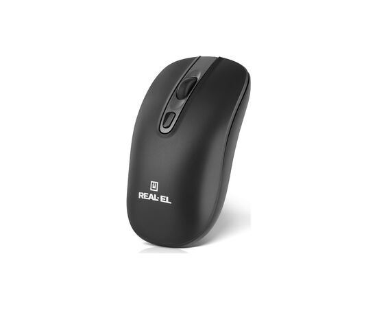 Мишка REAL-EL RM-350W Wireless Black/Gray (EL123200043), зображення 3 Мишка REAL-EL RM-350W Wireless Black/Gray (EL123200043), зображення 3