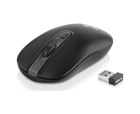Мышка REAL-EL RM-350W Wireless Black/Gray (EL123200043)