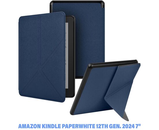 Чохол до електронної книги BeCover Ultra Slim Origami Amazon Kindle Paperwhite 12th Gen. 2024 7" Deep Blue (712838)