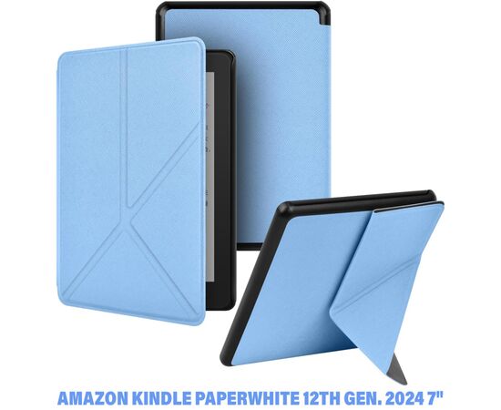 Чохол до електронної книги BeCover Ultra Slim Origami Amazon Kindle Paperwhite 12th Gen. 2024 7" Light Blue (712839)