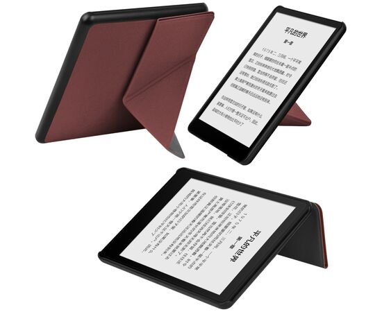 Чехол для электронной книги BeCover Ultra Slim Origami Amazon Kindle Paperwhite 12th Gen. 2024 7" Red Wine (712842), изображение 7 Чехол для электронной книги BeCover Ultra Slim Origami Amazon Kindle Paperwhite 12th Gen. 2024 7" Red Wine (712842), изображение 7