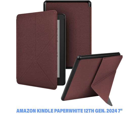 Чехол для электронной книги BeCover Ultra Slim Origami Amazon Kindle Paperwhite 12th Gen. 2024 7" Red Wine (712842)