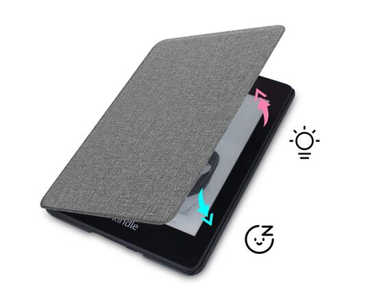 Чохол до електронної книги BeCover Smart Case Amazon Kindle Paperwhite 12th Gen. 2024 7" Gray (712846), зображення 4 Чохол до електронної книги BeCover Smart Case Amazon Kindle Paperwhite 12th Gen. 2024 7" Gray (712846), зображення 4