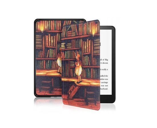 Чохол до електронної книги BeCover Smart Case Amazon Kindle Paperwhite 12th Gen. 2024 7" Library Girl (712856), зображення 4 Чохол до електронної книги BeCover Smart Case Amazon Kindle Paperwhite 12th Gen. 2024 7" Library Girl (712856), зображення 4