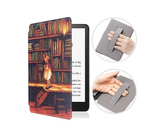 Чохол до електронної книги BeCover Smart Case Amazon Kindle Paperwhite 12th Gen. 2024 7" Library Girl (712856), зображення 5 Чохол до електронної книги BeCover Smart Case Amazon Kindle Paperwhite 12th Gen. 2024 7" Library Girl (712856), зображення 5