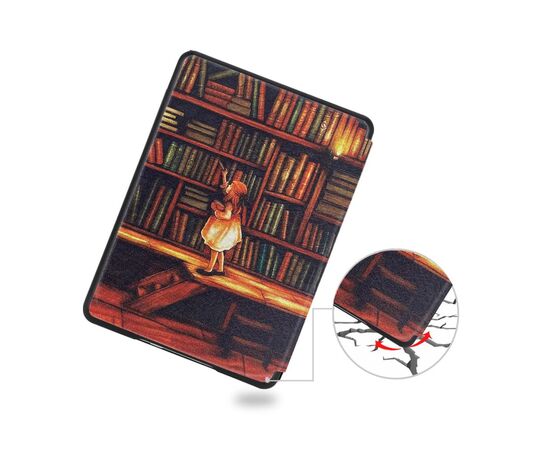 Чохол до електронної книги BeCover Smart Case Amazon Kindle Paperwhite 12th Gen. 2024 7" Library Girl (712856), зображення 7 Чохол до електронної книги BeCover Smart Case Amazon Kindle Paperwhite 12th Gen. 2024 7" Library Girl (712856), зображення 7