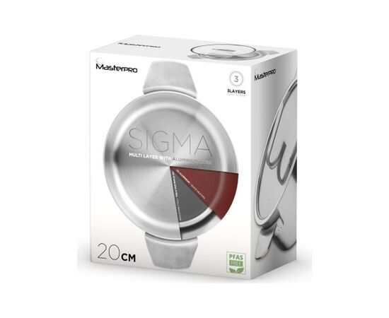 Кастрюля MasterPro Sigma, з кришкою 2.9 л (BGMP-1665-MM), изображение 8 Кастрюля MasterPro Sigma, з кришкою 2.9 л (BGMP-1665-MM), изображение 8