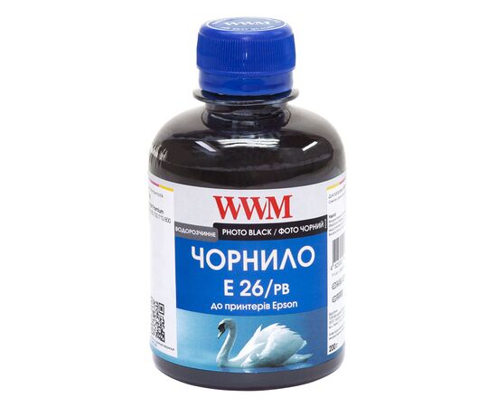 Чернила WWM EPSON XP-600/XP-605/XP-7005 (Photo Black) (E26/PB)