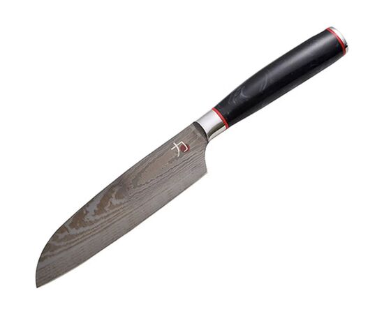 Кухонный нож MasterPro Tetsu, сантоку, 12.5 см, чорний (BGMP-4129-MBK), изображение 2 Кухонный нож MasterPro Tetsu, сантоку, 12.5 см, чорний (BGMP-4129-MBK), изображение 2