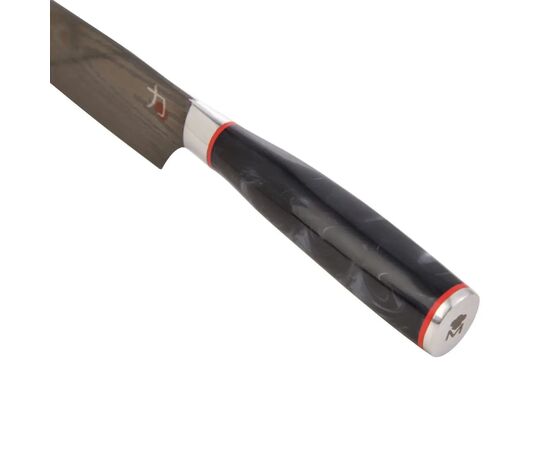 Кухонный нож MasterPro Tetsu, сантоку, 12.5 см, чорний (BGMP-4129-MBK), изображение 4 Кухонный нож MasterPro Tetsu, сантоку, 12.5 см, чорний (BGMP-4129-MBK), изображение 4