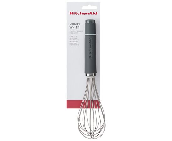 Венчик KitchenAid Coreline 26,2 см сірий (KAS060OHCGG), изображение 3 Венчик KitchenAid Coreline 26,2 см сірий (KAS060OHCGG), изображение 3
