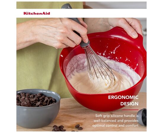 Венчик KitchenAid Coreline 26,2 см сірий (KAS060OHCGG), изображение 7 Венчик KitchenAid Coreline 26,2 см сірий (KAS060OHCGG), изображение 7