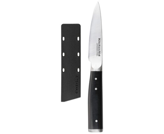 Кухонний ніж KitchenAid Coreline для чистки овочів та фруктів з чохлом, 9 см (KOG35ASSOHOBA)