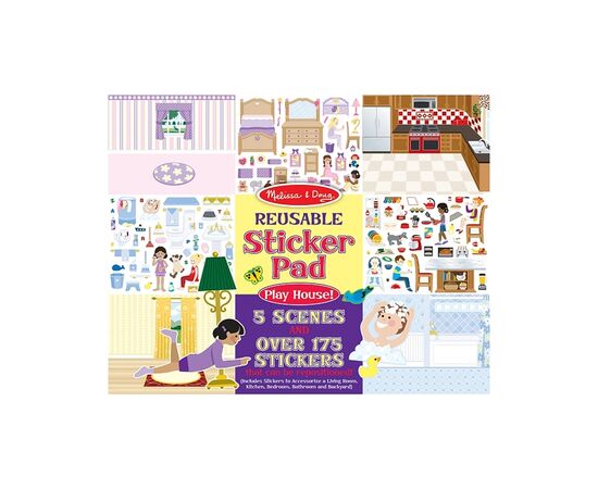 Набір для творчості Melissa&Doug многоразовые наклейки "Мой дом" (MD14197)