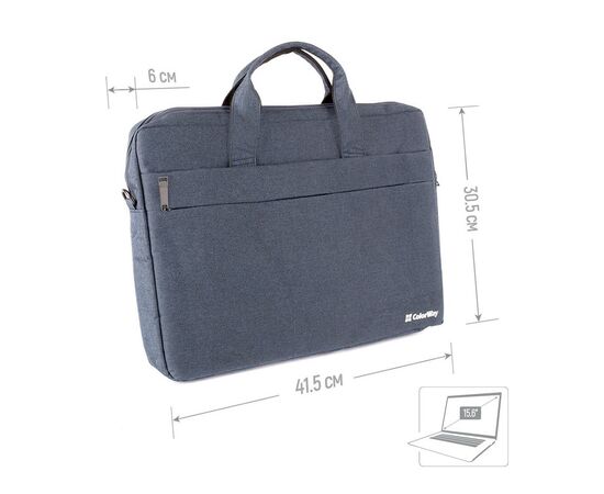Сумка для ноутбука ColorWay 15.6" Modern Navy (CW-LBM156-NV), изображение 5 Сумка для ноутбука ColorWay 15.6" Modern Navy (CW-LBM156-NV), изображение 5