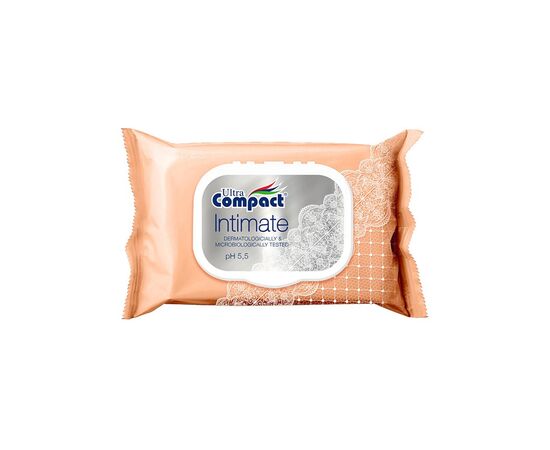 Дитячі вологі серветки Ultra Compact Intimate з клапаном 3 пачки по 25 шт (2000998940706)