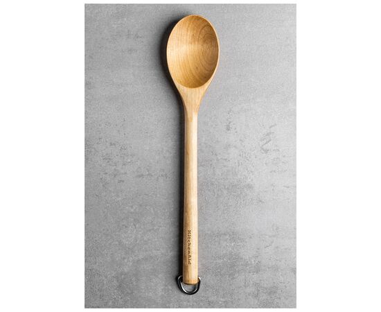 Ложка кухарська KitchenAid Coreline для сервіровки, 34 см, береза (KQR703OHE), зображення 5 Ложка кухарська KitchenAid Coreline для сервіровки, 34 см, береза (KQR703OHE), зображення 5