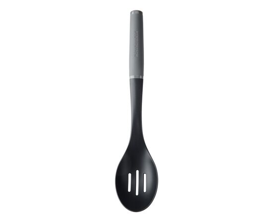 Ложка поварская KitchenAid Coreline для сервіровки з прорізами, 33,8 см, сіра (KAS004OHCGG)
