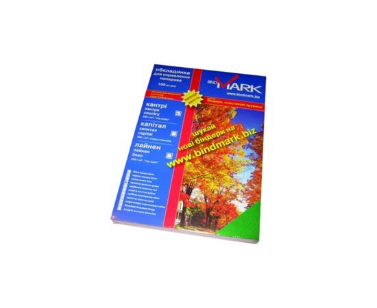 Обложка для переплета bindMARK карт. Кантри А4 230г/м2 (100 шт.) зеленая (41705)
