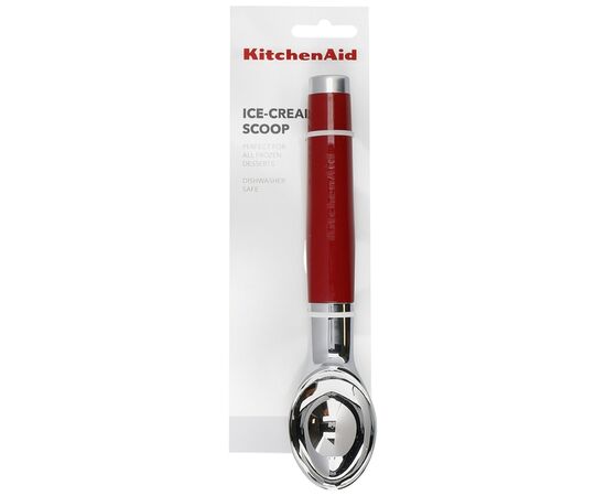Ложка для мороженого KitchenAid Coreline, 21,6 см, червона (KAG117OHERE), изображение 3 Ложка для мороженого KitchenAid Coreline, 21,6 см, червона (KAG117OHERE), изображение 3