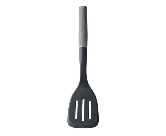 Лопатка кухонная KitchenAid Coreline з прорізами, 34,3 см, сірий (KAS002OHCGG)
