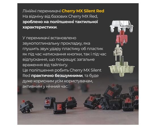 Клавіатура Ducky One 3 Mini Cherry MX Silent Red RGB UA USB Black (DKON2161ST-SUAPXCLAWSC1), зображення 5 Клавіатура Ducky One 3 Mini Cherry MX Silent Red RGB UA USB Black (DKON2161ST-SUAPXCLAWSC1), зображення 5