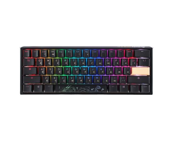 Клавиатура Ducky One 3 Mini Cherry MX Silent Red RGB UA USB Black (DKON2161ST-SUAPXCLAWSC1)
