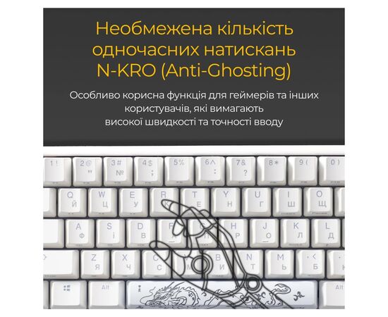 Клавіатура Ducky One 3 Mini Cherry MX Silent Red RGB UA USB White (DKON2161ST-SUAPXPWWWSC1), зображення 9 Клавіатура Ducky One 3 Mini Cherry MX Silent Red RGB UA USB White (DKON2161ST-SUAPXPWWWSC1), зображення 9