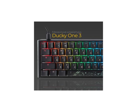 Клавиатура Ducky One 3 SF Cherry MX Brown RGB UA USB Black (DKON2167ST-BUAPXCLAWSC1), изображение 3 Клавиатура Ducky One 3 SF Cherry MX Brown RGB UA USB Black (DKON2167ST-BUAPXCLAWSC1), изображение 3