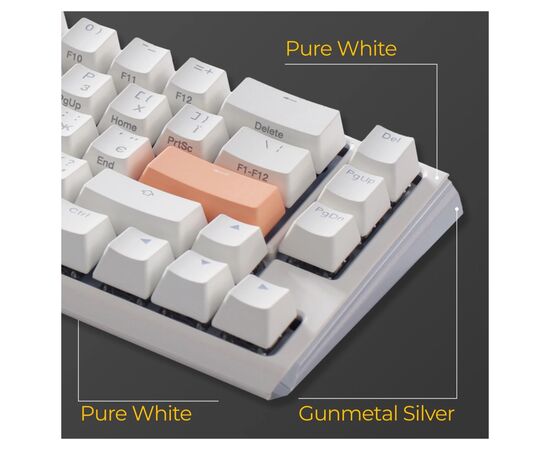 Клавиатура Ducky One 3 SF Cherry MX Brown RGB UA USB White (DKON2167ST-BUAPXPWWWSC1), изображение 10 Клавиатура Ducky One 3 SF Cherry MX Brown RGB UA USB White (DKON2167ST-BUAPXPWWWSC1), изображение 10
